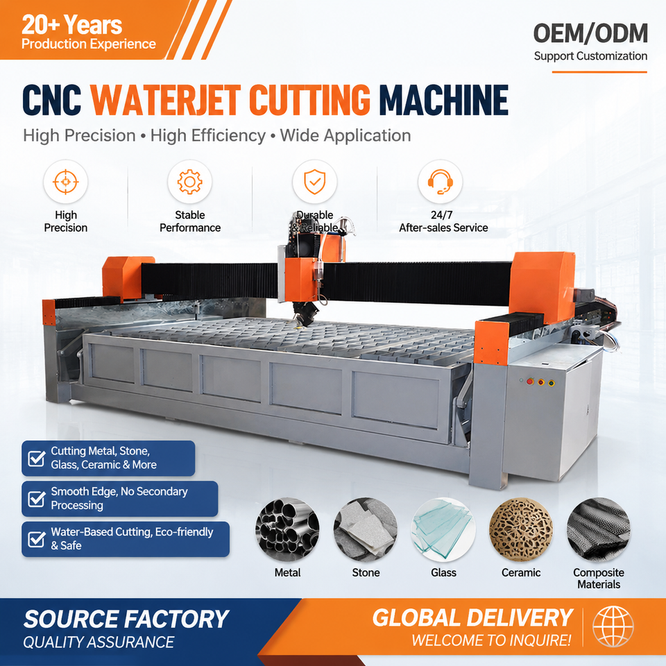 Heavy Duty Water Jet Cnc Waterjet Cutting Machine Water Jet Cutting