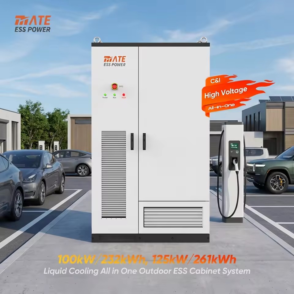 100kW/232kWh 125kw/261kwh Energy Storage Cabinet Off-grid Energy Storage Battery Charging Station EV Fast Charging Solution