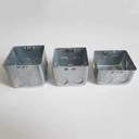86 Type Embedded Electrical Box for Concrete Wall, Fire Resistant Galvanized Steel Concealed Junction Box for Switch & Socket