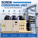 Efficient Screw Refrigeration Unit for Fresh Meat Storage Dairy Processing and Temperature Controlled Rooms