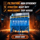 Durable Chamber Pulse Bag Dust Collector Energy Saving Device for Long-cycle Industrial Foundry Casting Dust Treatment System