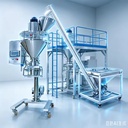 Automatic Auger Powder Packing Unit With Screw Feeder for Chemical Feed Herbal Powder 1kg 5kg Woven Bag Packaging Machine