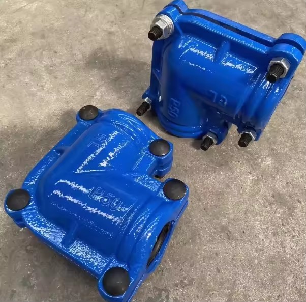 Pipeline Quick Repair Smooth Clamp Elbow Huff Joint Straight Pipe Saddle Clamp Under Pressure Leak Repair Fitting
