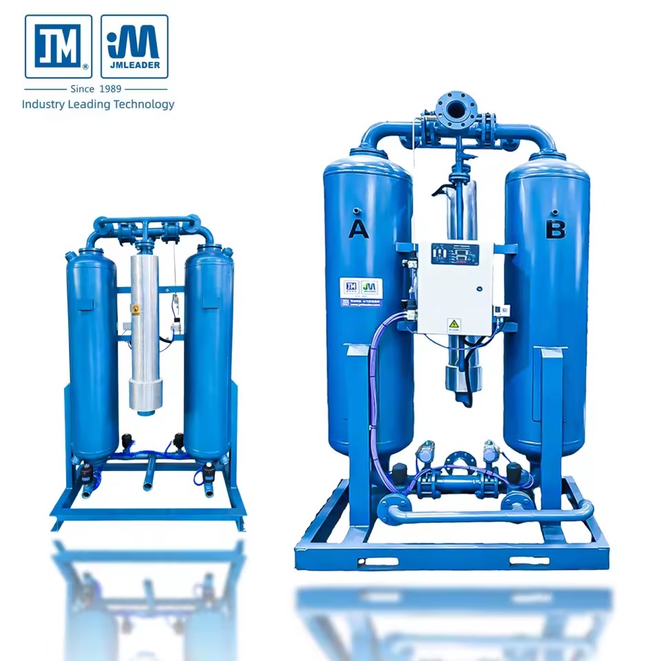 JM 4.8Nm/min Micro Heat Regenerative Twin Tower Desiccant Air Dryer High Efficiency Adsorption Dryer for Industrial Compressors