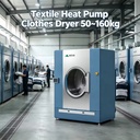 Textile Heat Pump Clothes Dryer 50~160kg Large Capacity Laundry Factory Garment Drying Equipment