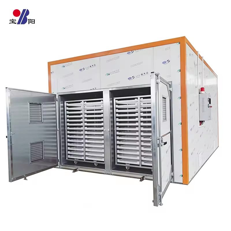 Electric Drying Oven Dehydrator for Cocoa Coffee Beans Corn Husk Spice Chilli Pepper Food Stainless Steel PLC Control