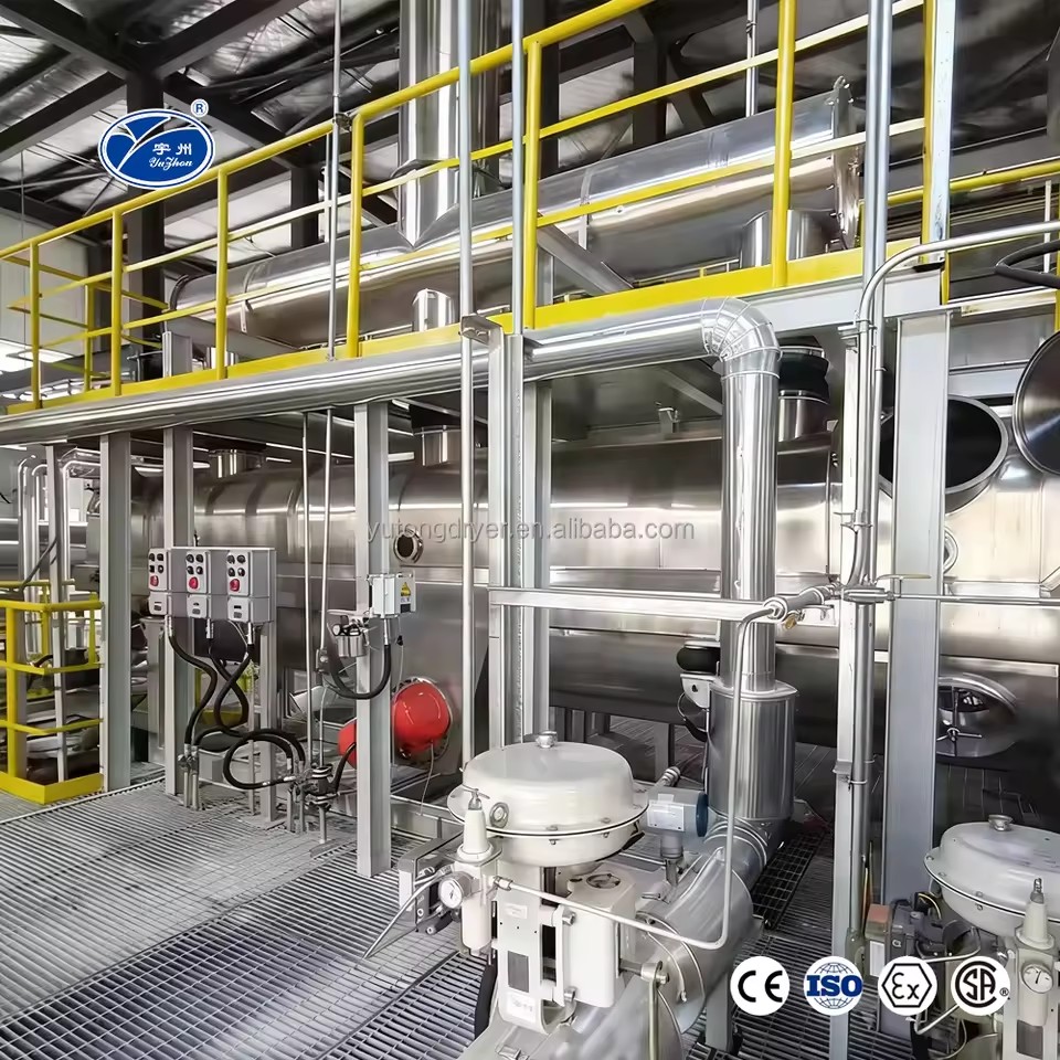 ZDG Model Granule Salt Food Horizontal Vibration Fluidized Bed Dryer High Efficiency Automatic Continuous Fluid Bed Dryer