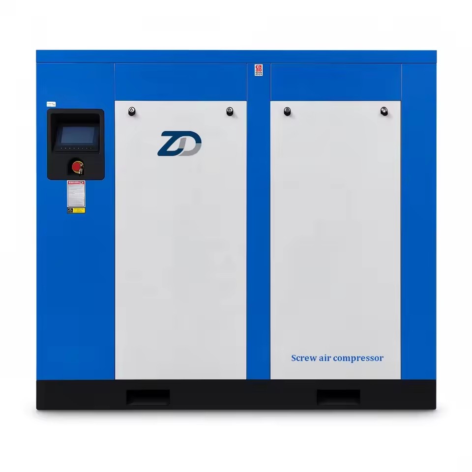 55kw 8bar Industrial Screw Air Compressor Variable Frequency VFD Inverter Energy Saving with INOVANCE Drive for Factory Workshop