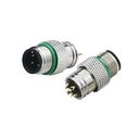 LSHITECH M12 A-Code 4Pin Male IP67 Sensor Connector Industrial OEM