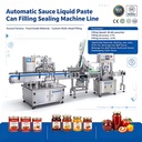 Automatic Sauce Paste Canning Line, Filling & Vacuum Sealing Machine for Glass/PET/Plastic Bottles