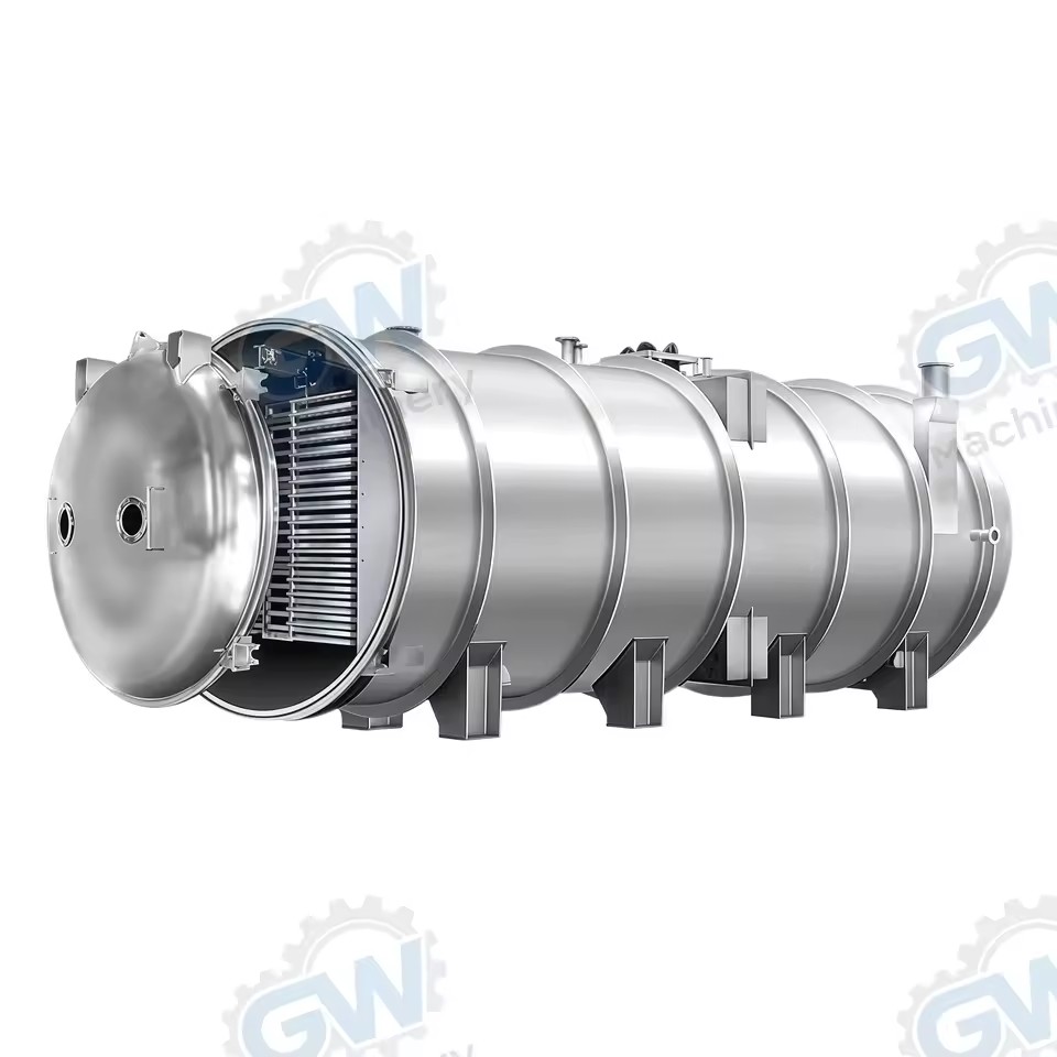 GW New Industrial PLC-Controlled Fruit Vegetable Freeze Dryer Machine Stainless Steel Vacuum Lyophilizer 500kg Capacity for Food
