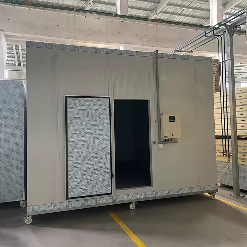 Prefabricated Walk In Chiller Cold Room With 100mm PU Panel Smart Controller External Cooling Unit for Fresh Food Storage