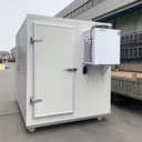 Prefab Modular Cold Room Walk In Cooler With PU Insulated Panel External Cooling Unit 220V Plug In for Vegetable Storage