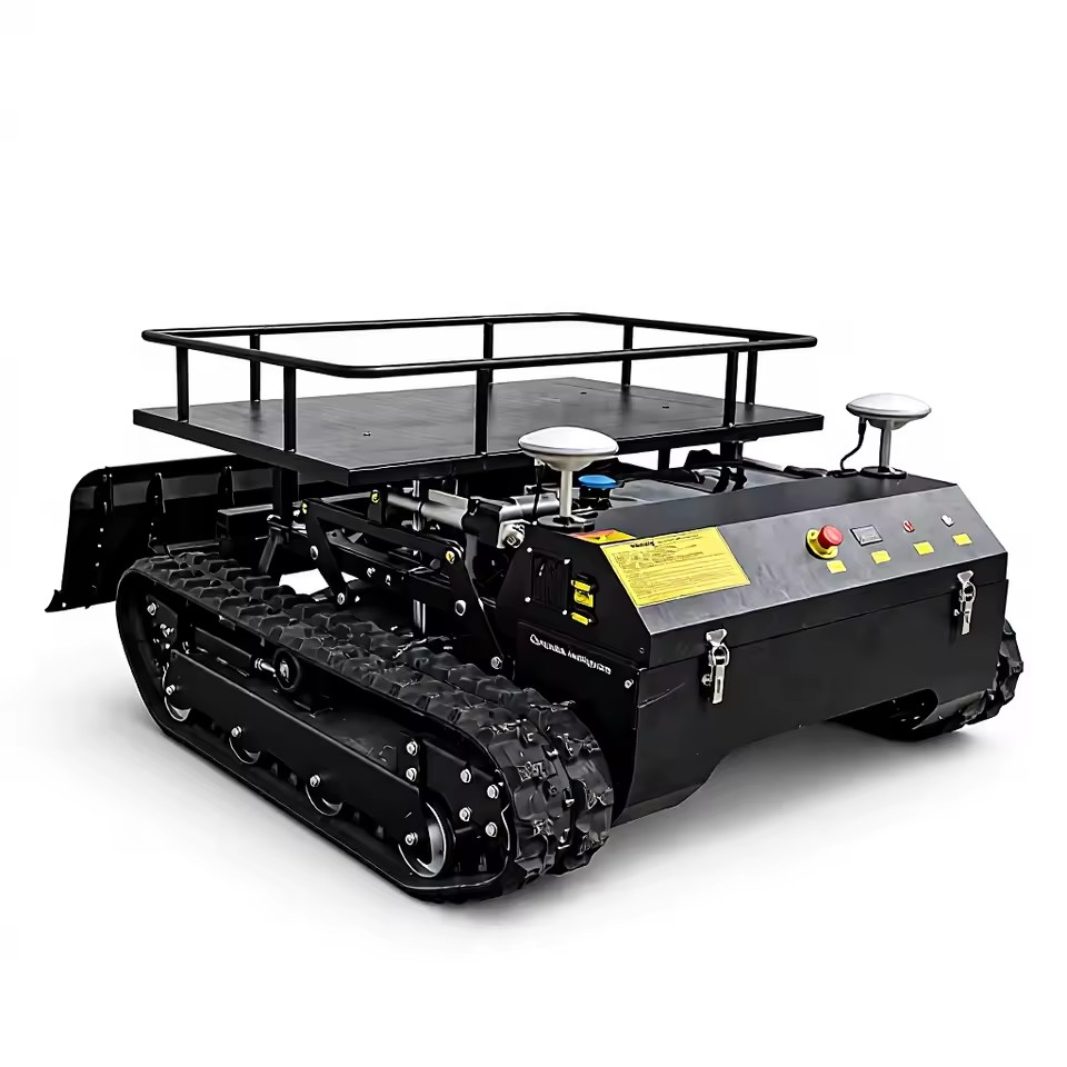 XuanNiao T1 90A Crawler Robotic Lawn Mower Gasoline-Electric 22HP IP54 Remote Control 90cm Cutting Width 3000-4000m/h Work