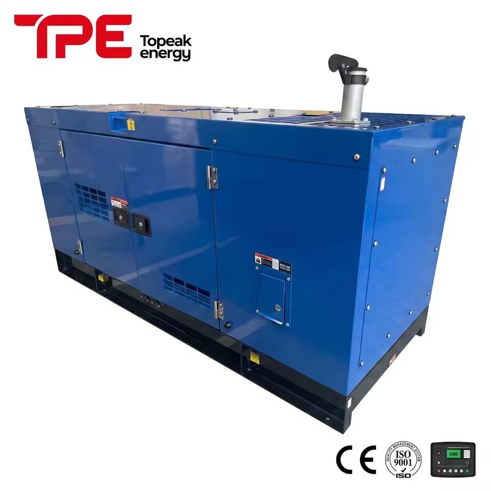 30kva 50kva 80kva Super Silent Diesel Generator Low Noise Soundproof Canopy 3 Phase Industrial