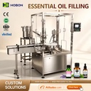 Full Automatic Essential Oil Dropper Bottle Liquid Filling and Capping Equipment