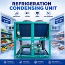 50HP High Capacity Condensing Unit 380V 60Hz for Food Factory Warehouse Cooling and Industrial Refrigeration