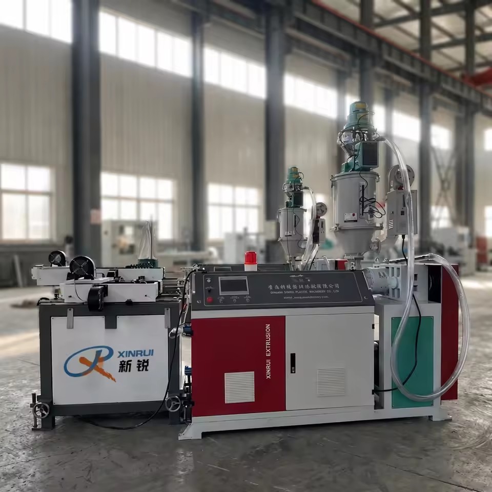Automatic PLC Gear Driven PVC PP PE Corrugated Pipe Making Machine for Electrical Conduit Energy Saving