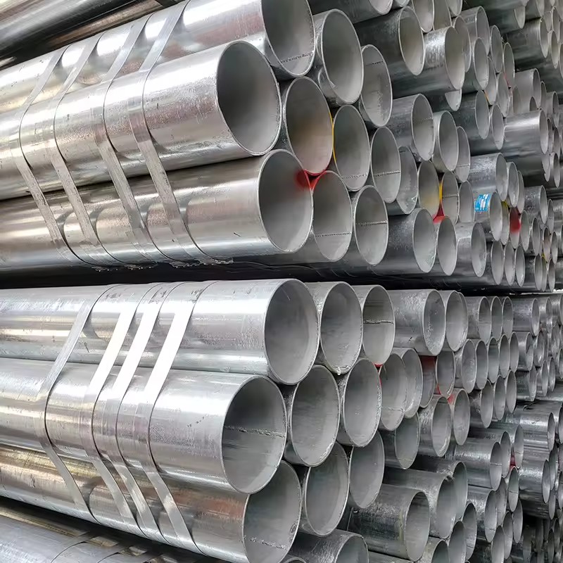 Hot Dip Galvanized Steel Pipe Round Tube GI Pipe Pre Galvanized Carbon Steel Tube for Construction Scaffolding
