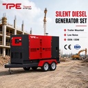 CE/ISO9001 Approved 400V 150kw 200kw Three Phase Trailer Diesel Generator with Engine Oil Alarm