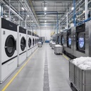 Industrial Laundry Equipment Complete Laundry Solution with Commercial Washer Extractor and Tumble Dryer for Hotel Hospital
