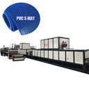 Single-Screw PVC High Productivity Door Mat Production Line with Engine Gearbox PLC for Sheet Extrusion New