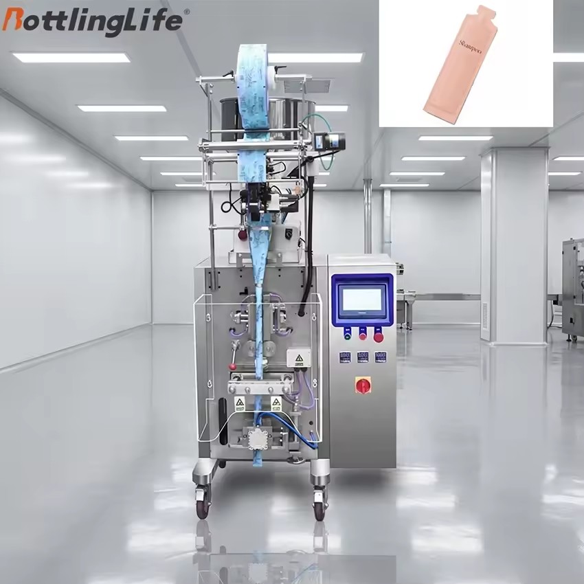 Stable Performance 20g Hair Conditioner Shampoo Sachet Packing Machine Liquid Oil Sachet Packing Machine