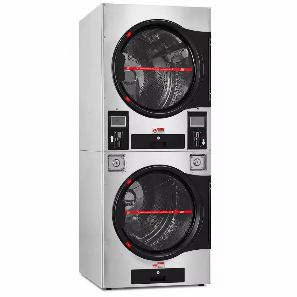 Electric Heavy Duty Self-Service Laundry Drying Equipment-15kg/20kg Industrial Fully Automatic Stainless Steel Coin Op Dryer