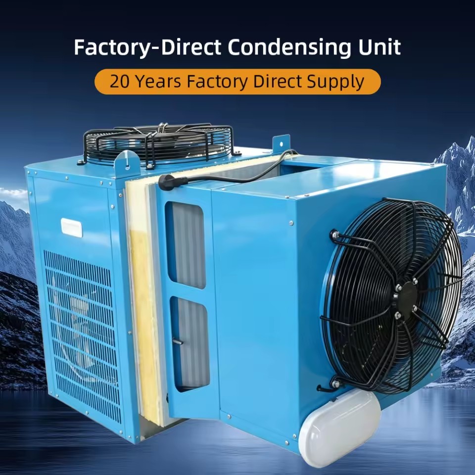 15HP Semi-Hermetic Low Temp R404A Compressor Unit for Cold Room Blast Freezer Energy Saving CE OEM Factory