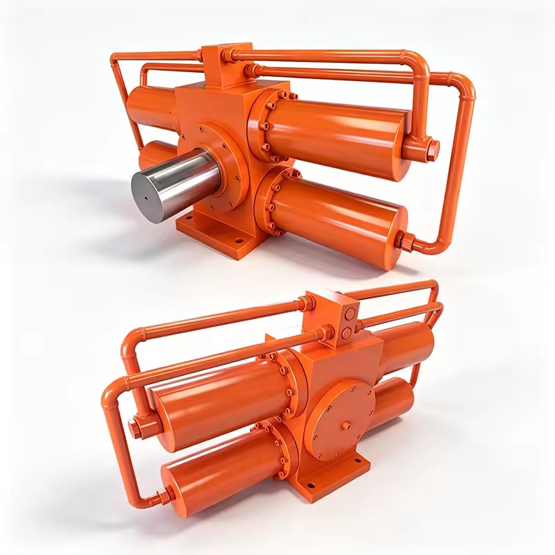 Double Rack and Pinion Rotary Cylinder High Torque 40/180° 16Mpa Pressure Rotary Cylinder Industrial Double Action Cylinders
