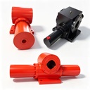 CE Manufacturer Oil Rotary Actuators 0-720Degree Hard Chrome Plated Steel Strip Gear Rack Swing Rotary Hydraulic Cylinder