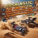 N517C Frenzy 1/12 4WD RC Buggy 70KM/h Brushless Motor 45A ESC FlySky 4CH Transmitter 3S High Speed Racing Car One Battery