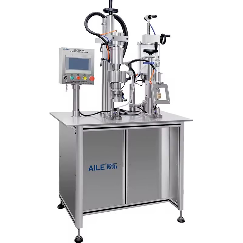 Semi Automation BOV Aerosol Packing Filling Machine Bag on Valve Can Fiiling for 30ml 200ml 300ml Spray