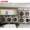 15kg Stainless Steel Commercial Laundry Equipment Coin Operated Laundry Machine Washer and Dryer for Business
