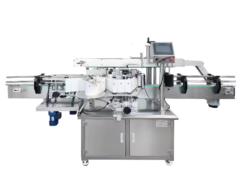Automatic Front & Back Top Side Labeling Machine | Wrap-Around Multi-Function Bottle Labeling Equipment