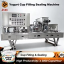 High Productivity Automatic 100ml 200ml Milkshake Yogurt Cup Filling and Sealing Machine Yogurt Cup Filling Packing Machine