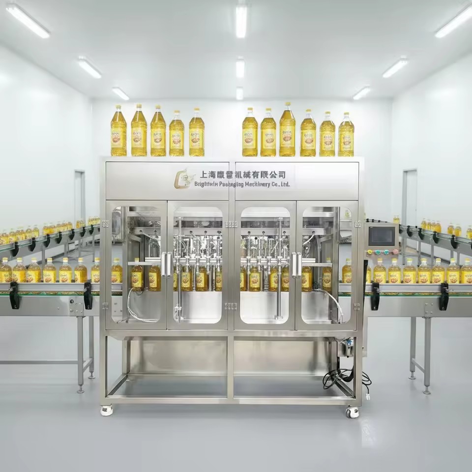 Automatic Edible Oil Filling Capping and Labeling Machine Oil Bottling Line Equipment for Cooking Vegetable Oil