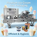 High Productivity Automatic Ice Cream Filling Packing Machine Ice Cream Cup Filling and Sealing Machine