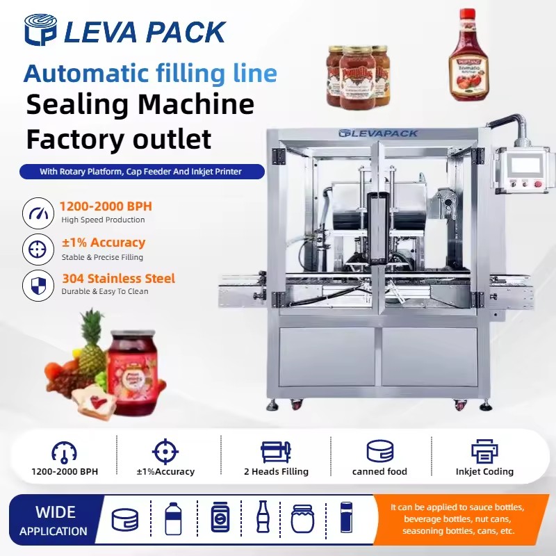 Automatic Servo Double Head Electric High Speed Automatic Rotary chili sauce Pepper Spice Powder Packing Machine