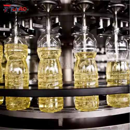Reliable 5000BPH Vegetable Oil Filling Equipment Complete Piston Type Edible Oil Production Plant for PET Bottles