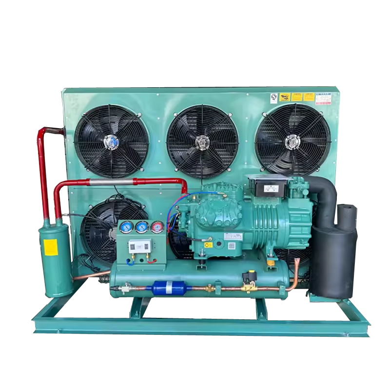 Energy Saving Easy Operate Automatic R410A Motor Air Cooled 380V 20-50 Ton Cooling Capacity Freezer Condensing Units for