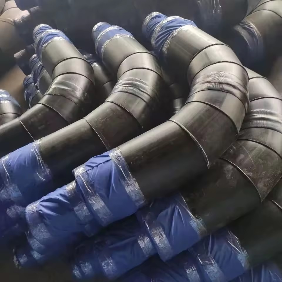 Underground Direct Buried HDPE Outer Pipe and Polyurethane Foam Insulation Elbow Bend Pipe Fitting