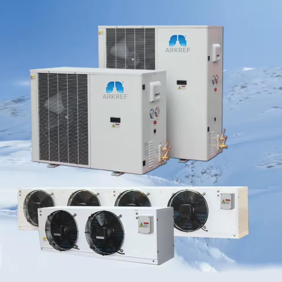 Energy Saving Cold Room Storage Frequency Conversion/DC Inverter Refrigeration Condensing Units With Rotary Compressor