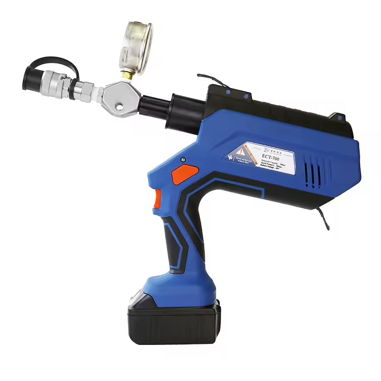 ECT-700 Battery Powered Hydraulic Pump 700bar 200mL Pressure Gauge Battery Hydraulic Pump