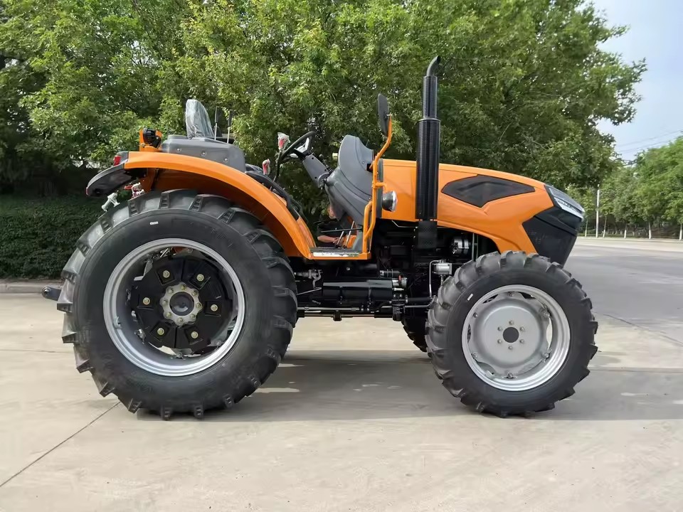 4x4 EPA-Compliant Small Tractor with Front Loader and Backhoe 50hp for Farm and Lawn Care