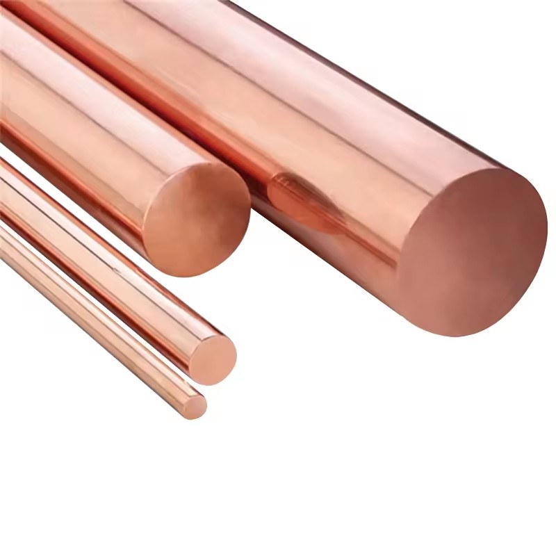 High Purity Pure Copper Bar T1 Red Copper Alloy Bar Rod