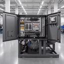Large Scale Industrial Refrigeration Equipment High COP Water Cooled Screw Compressor Chiller Unit