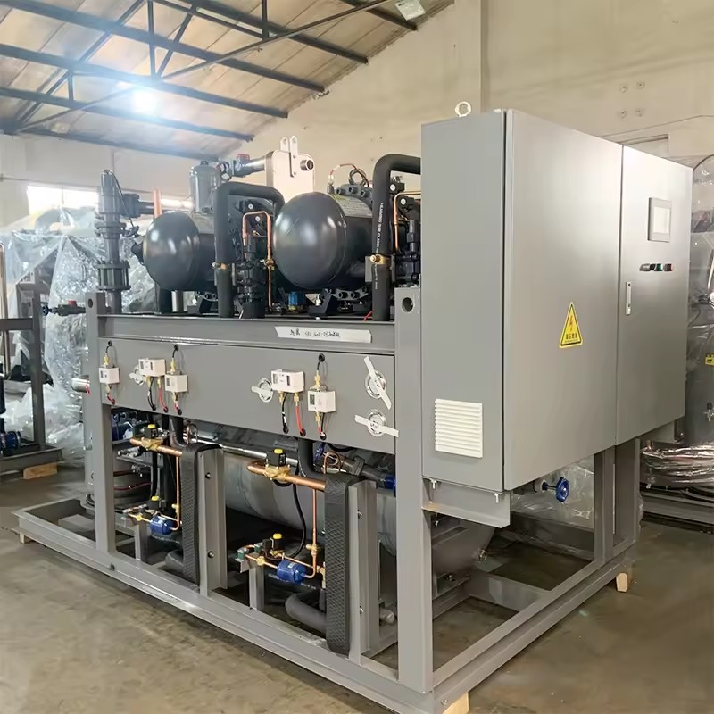Industrial Factory Process Custom Sustainable Low Noise Water Cooled Screw Chiller Refrigeration Equipment