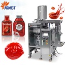 Automatic Irregular Shaped Liquid Sachet Filling Packing Machine for Tomato Paste Ketchup Jam Gel Pouch Packaging and Sealing