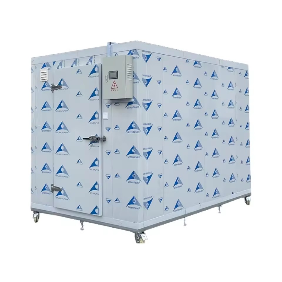 Professional Walk in Cooler Refrigeration Blast Freezer Cold Storage Room on Wheels for Meat Vegetable Fruit